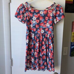 Carinhoso Dress Strawberry Floral Girls Size 14